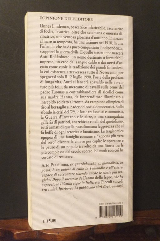 SANGUE CALDO NERVI D'ACCIAIO ARTO PAASILINNA IPERBOREA 2012