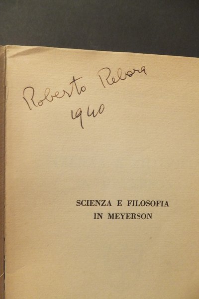 SCIENZA E FILISOFIA IN MEYERSON