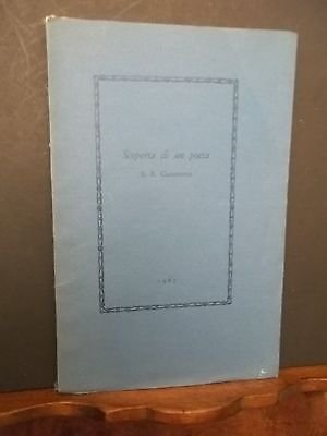 SCOPERTA DI UN POETA . E.R. GUMMERUS 1967 *