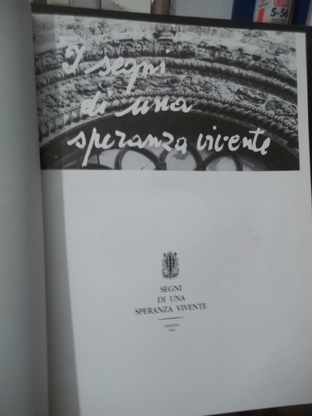 SEGNI DI UNA SPERANZA VIVENTE