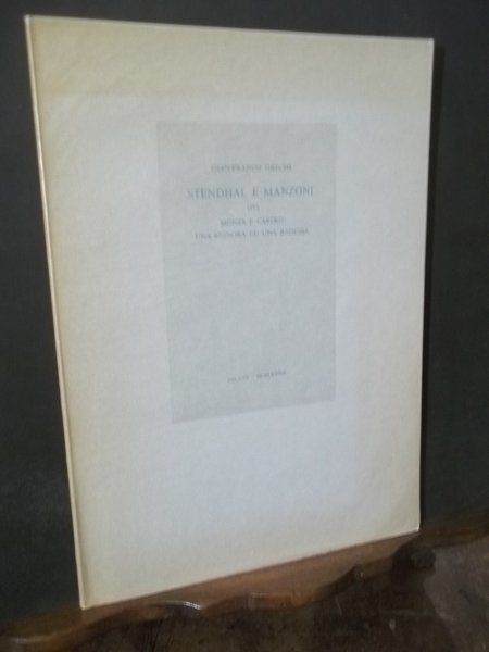 STENDHAL E MANZONI IV MONZA E CASTRO UNA SIGNORA ED …