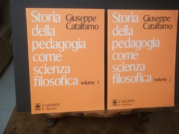 STORIA DELLA PEDAGOGIA COME SCIENZA FILOSOFICA
