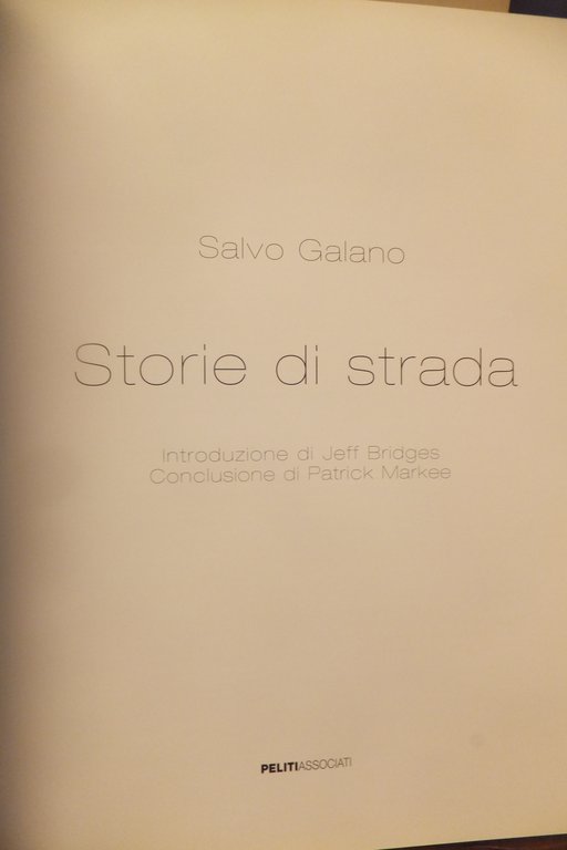 STORIE DI STRADA SALVO GALANO