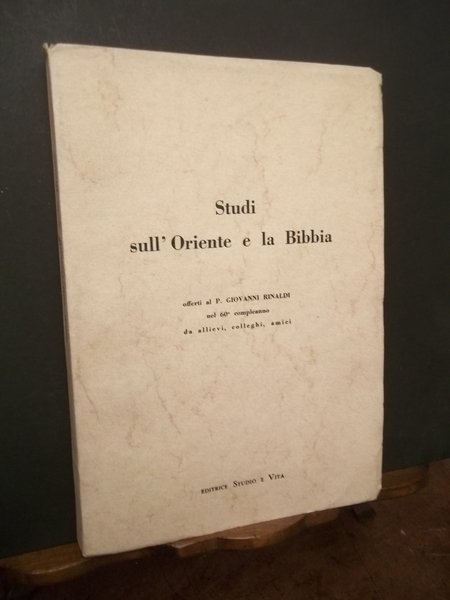 STUDI SULL'ORIENTE E LA BIBBIA