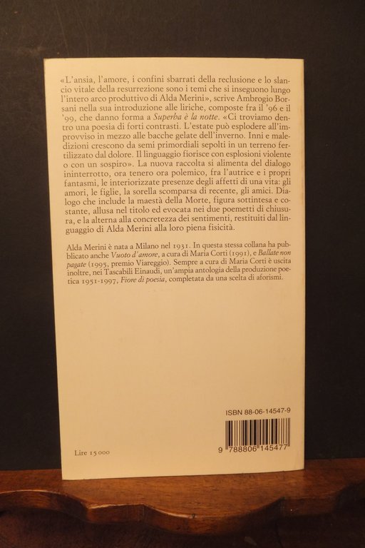 SUPERBA E LA NOTTE ALDA MERINI