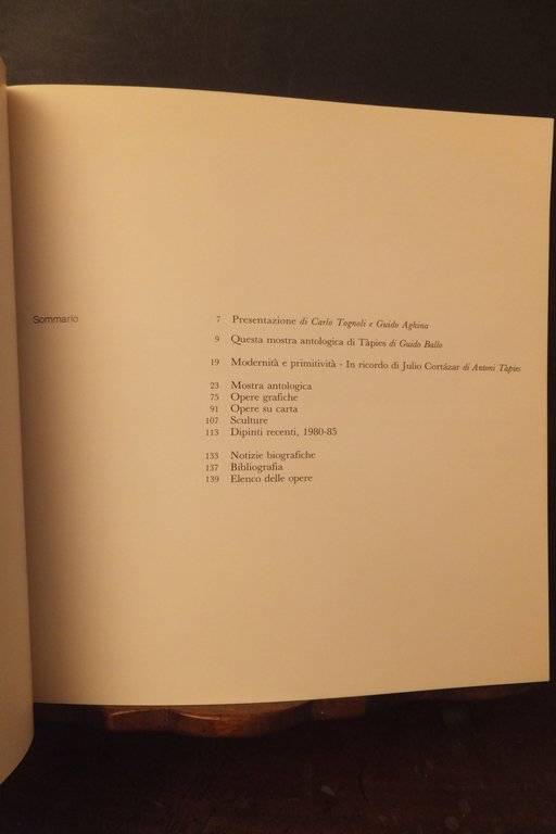 TAPIES MILANO 8 MAGGIO - 30GIUGNO 1985
