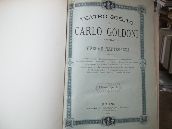 TEATRO SCELTO DI - ILLUSTRATO DA GIACOMO MANTEGAZZA -