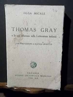 THOMAS GRAY E LA SUA INFLUENZA SULLA LETTERATURA ITALIANA