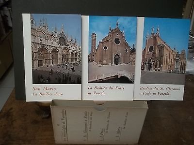 TRE MERAVIGLIE DI VENEZIA SS.GIOVANNI E PAOLO I FRARI S. MARCO 3 VOLUMI 1964