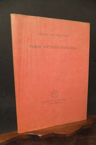 VERSI ANTICHI D'ARABIA