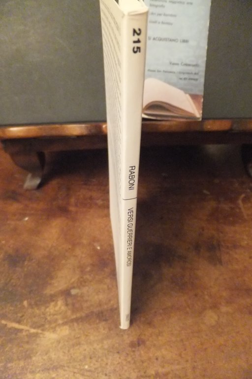 VERSI GUERRIERI E AMOROSI GIOVANNI RABONI