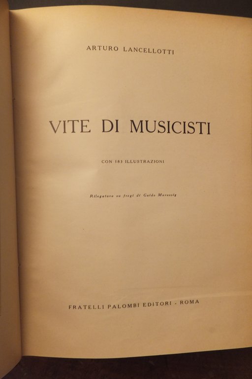VITE DI MUSICISTI ARTURO LANCELLOTTI