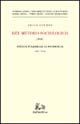 Del metodo sociologico. Studi e polemiche di sociologia