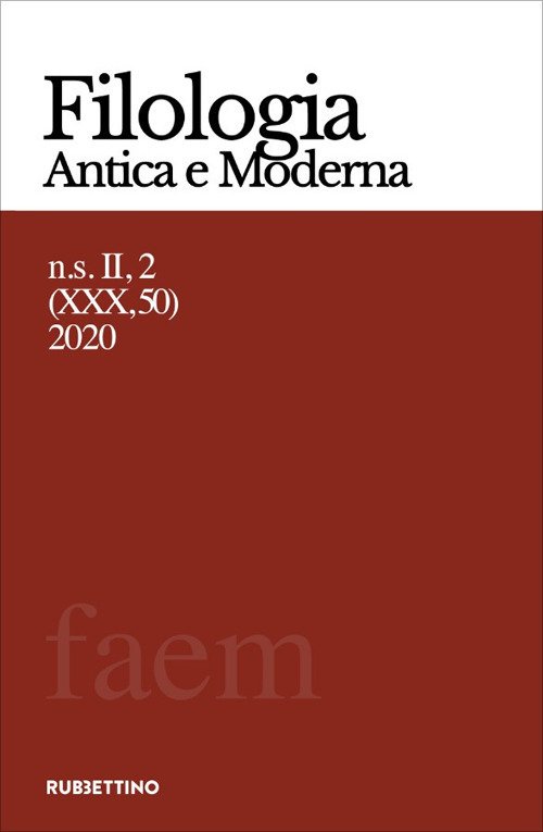 Filologia antica e moderna. Vol. 50