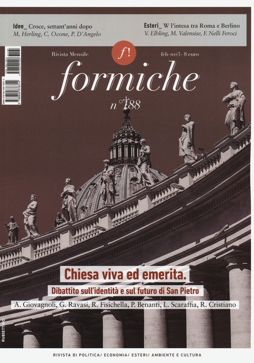 Formiche. Vol. 188: Chiesa viva ed emerita. Dibattito sull'identità e …