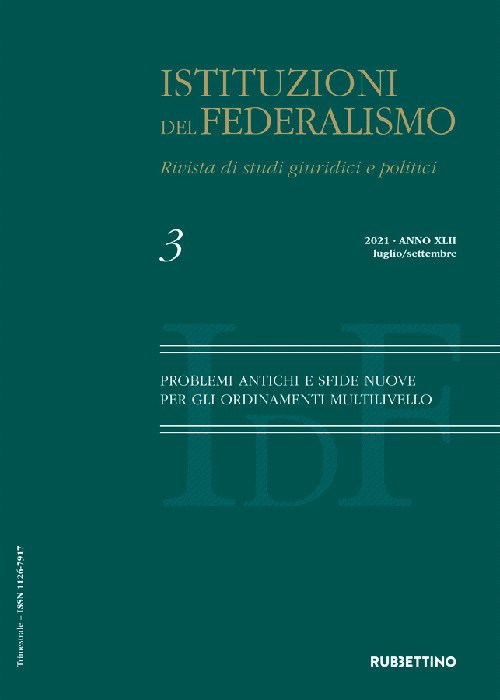 Istituzioni del federalismo. Rivista di studi giuridici e politici. Vol. …