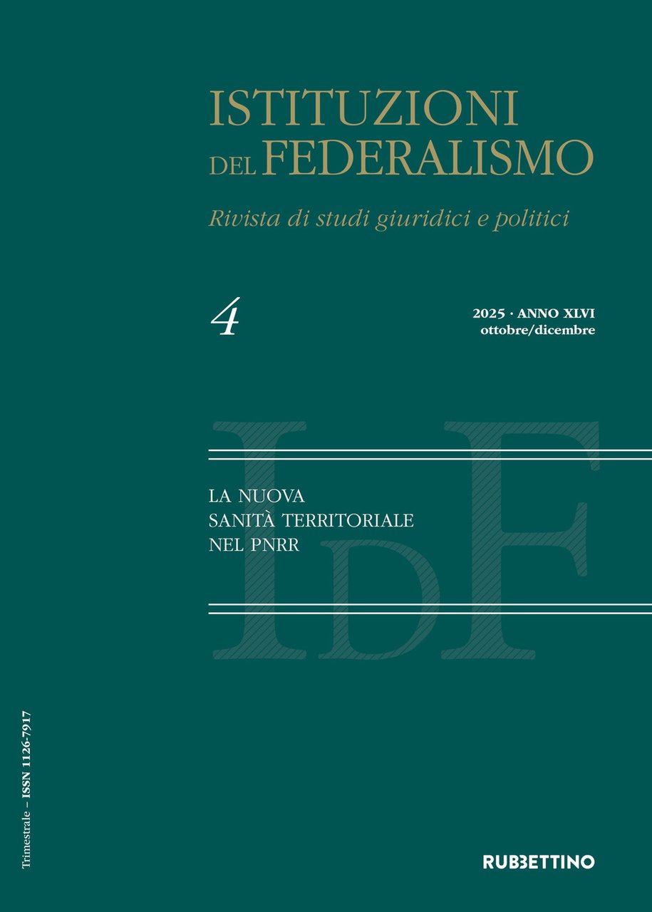 Istituzioni del federalismo. Rivista di studi giuridici e politici. Vol. … | Immagine principale