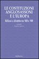 Le costituzioni anglosassoni e l'Europa. Riflessi e dibattito tra '800 …