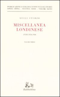 Miscellanea londinese (1934-1936). Vol. 3