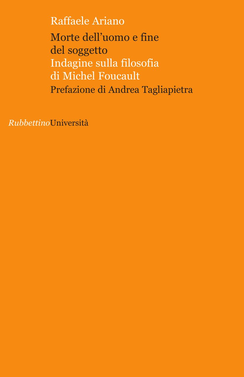 Morte dell'uomo e fine del soggetto. Indagine sulla filosofia di …