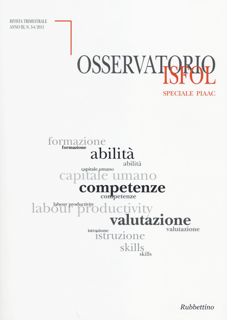 Osservatorio Isfol (2013) vol. 3-4