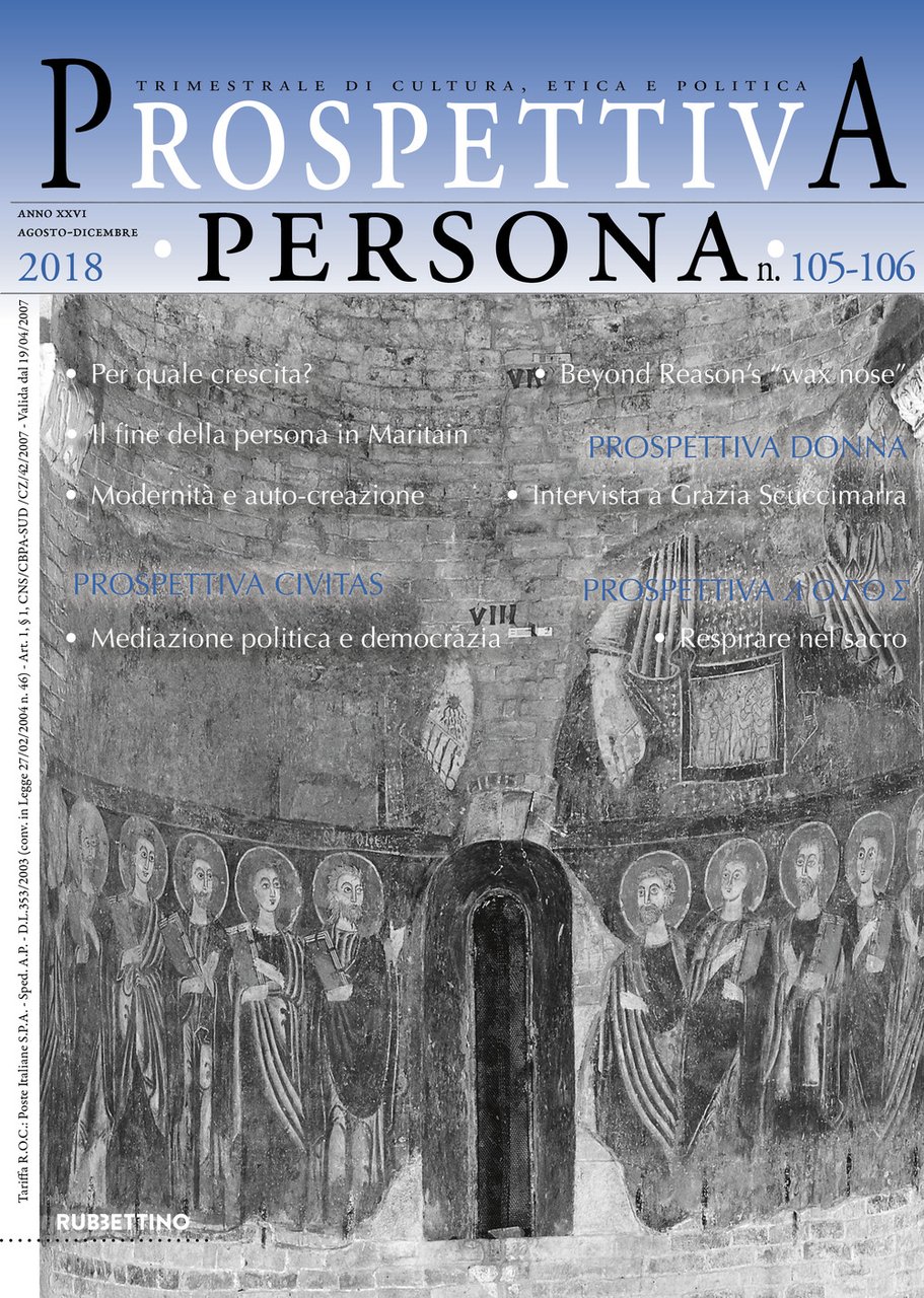 Prospettiva persona. Trimestrale di cultura, etica e politica. Vol. 105-106: …