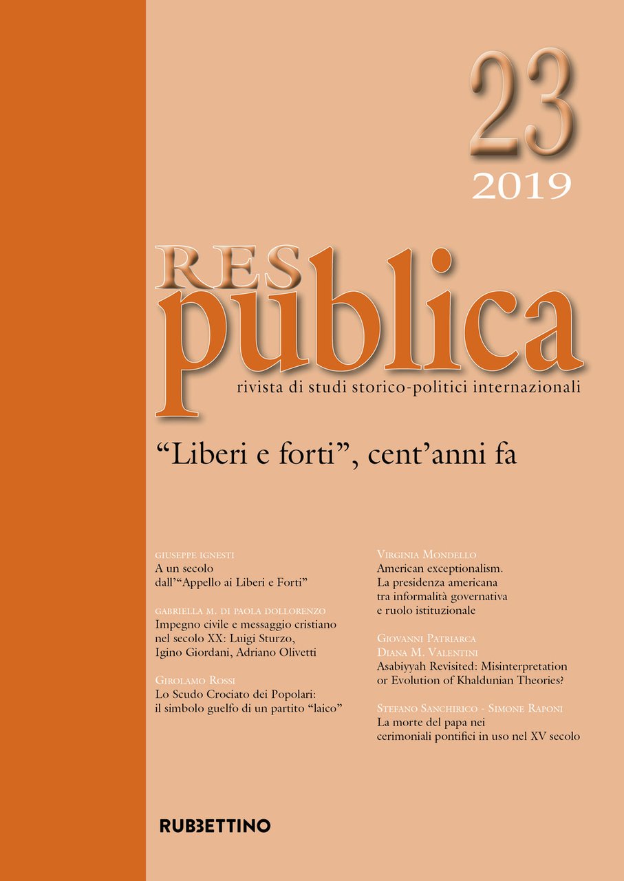 Res publica. Vol. 23: «Liberi e forti», cent'anni fa