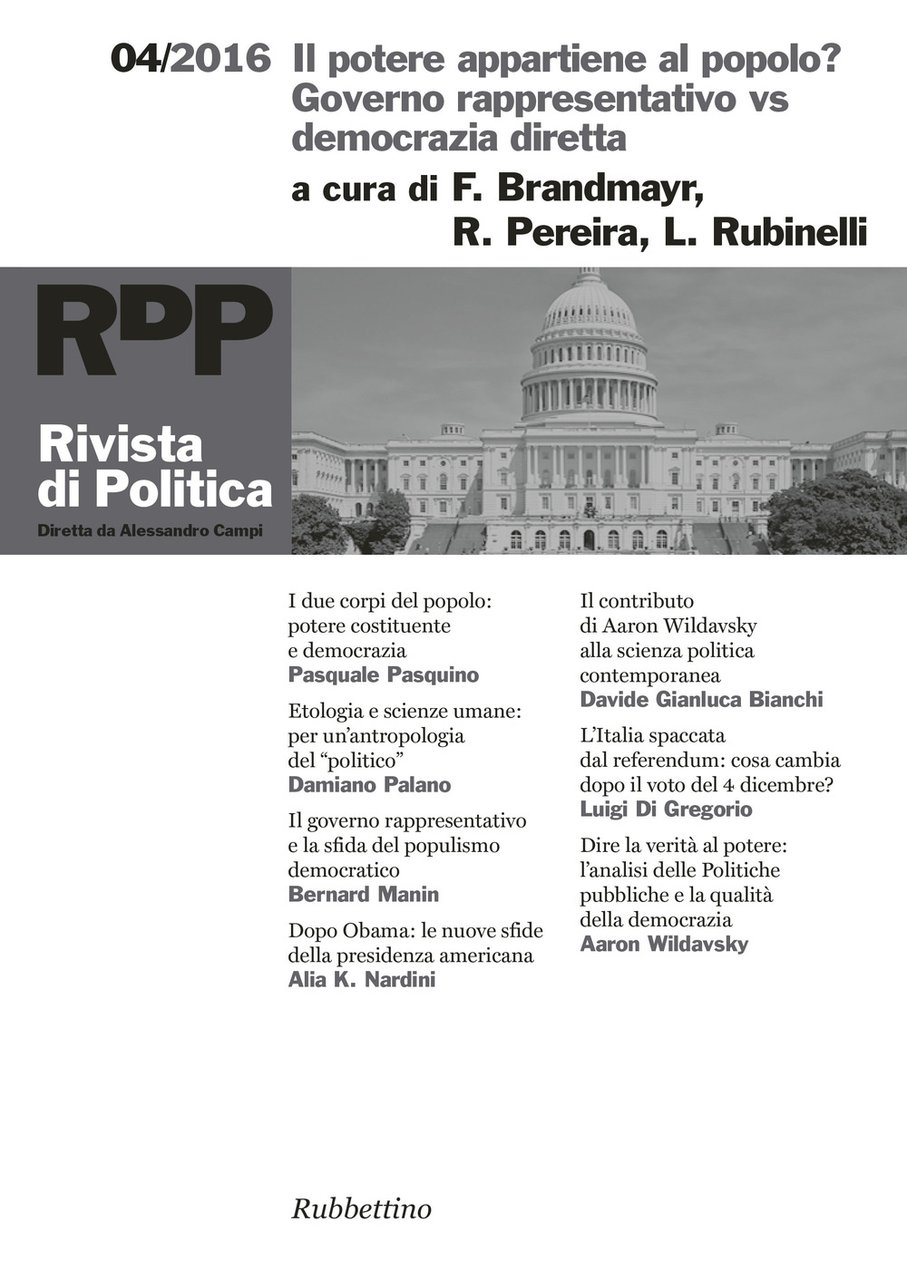 Rivista di politica. Vol. 4: Il potere appartiene al popolo? …