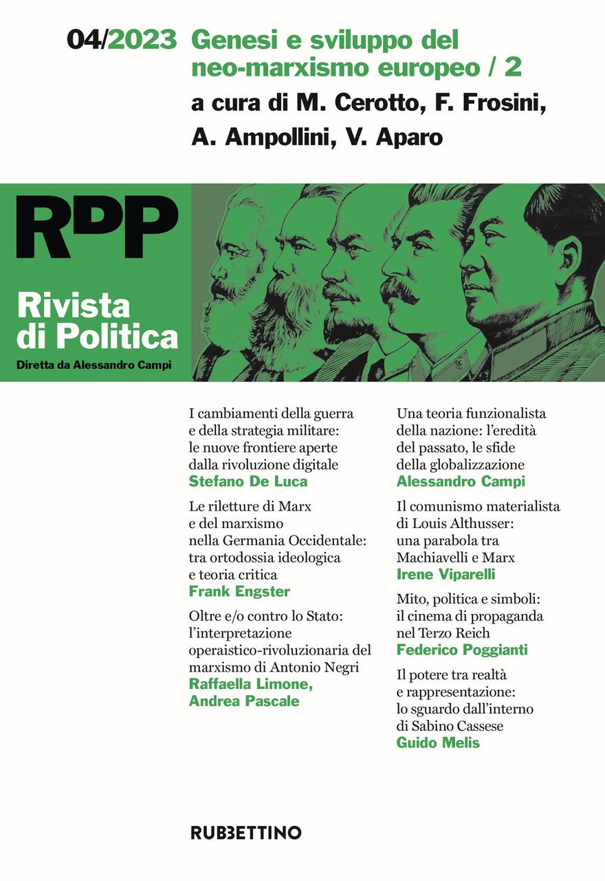 Rivista di politica. Vol. 4: Genesi e sviluppo del neo-marxismo …