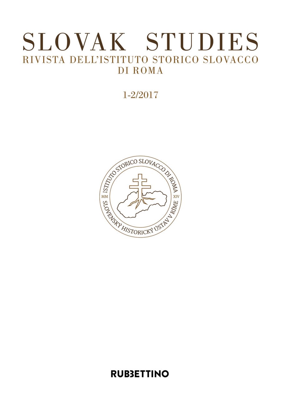 Slovak studies. Rivista dell'Istituto Storico Slovacco di Roma. Vol. 1-2