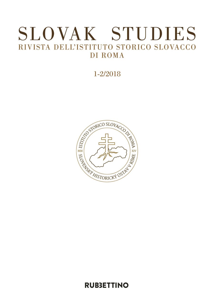 Slovak studies. Rivista dell'Istituto Storico Slovacco di Roma. Vol. 1-2