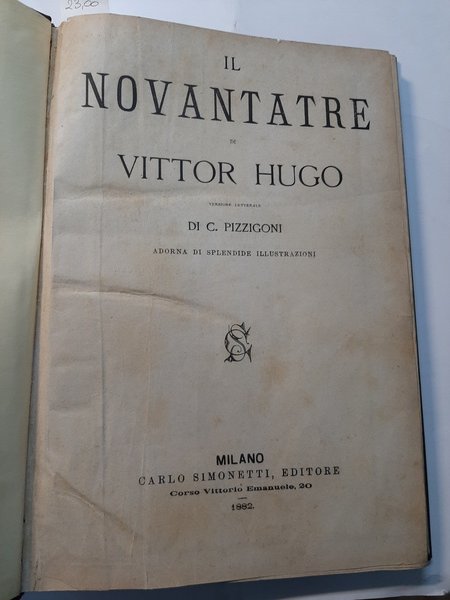 Il Novantatre… Versione letterale di P. Pizzigoni.