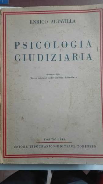 Psicologia giudiziaria.