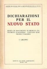 Dichiarazioni per il nuovo stato