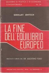 La fine dellequilibrio europeo