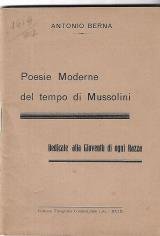 Poesie moderne del tempo di Mussolini