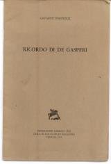 Ricordo di De Gasperi