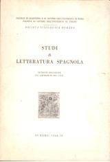 Studi di letteratura spagnola 1968-1970