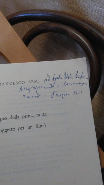 SOGNO DELLA PRIMA NOTTE ( SOGGETTO PER UN FILM )