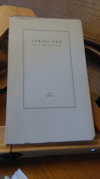 LERICI PEA. PREMIO DI POESIA ANNO SEDICESIMO