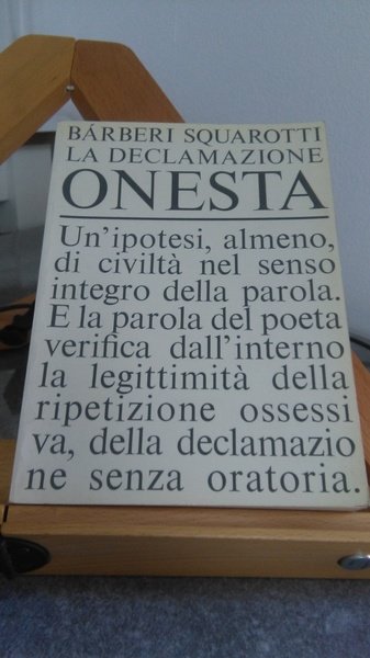 LA DECLAMAZIONE ONESTA