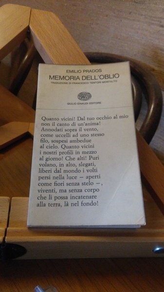 MEMORIA DELL'OBLIO