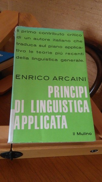 PRINCIPI DI LINGUISTICA APPLICATA