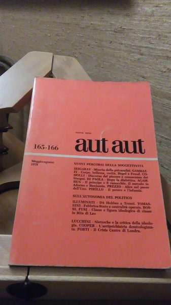 AUT AUT 165 - 166. MAGGIO AGOSTO 1978