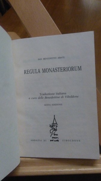 LA REGOLA (REGOLA MONASTERIORUM), 1992