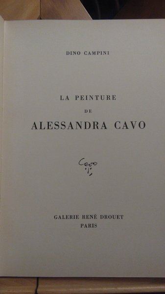 LA PEINTURE DE ALESSANDRA CAVO