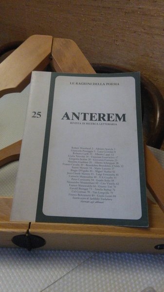 ANTEREM LE RAGIONI DELLA POESIA, RIVISTA DI RICERCA LETTERARIA