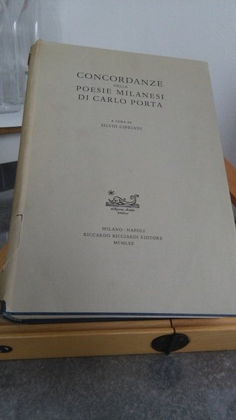 CONCORDANZE DELLE POESIE MILANESI DI CARLO PORTA