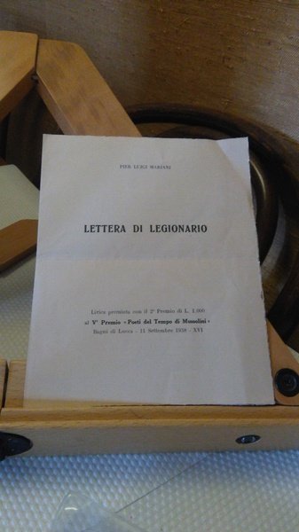 LETTERA DI LEGIONARIO