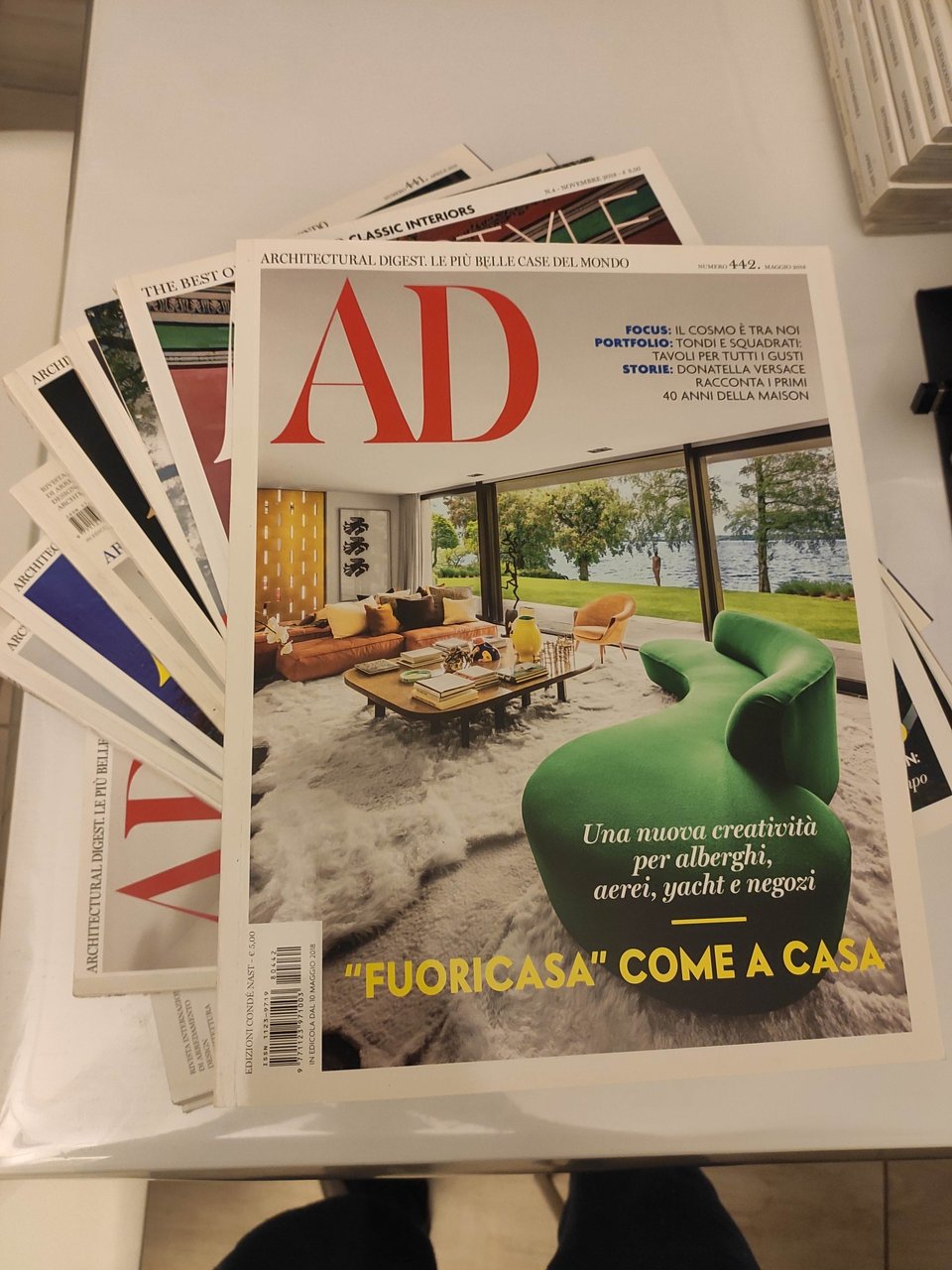 ARCHITECTURAL DIGEST 2018. ANNATA COMPLETA + 3 SUPPLEMENTI
